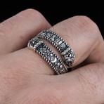 Runes Ouroboros Ring // Silver (11.5)