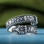 Runes Ouroboros Ring // Silver (6)