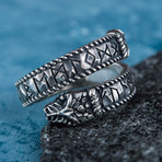 Runes Ouroboros Ring // Silver (6)