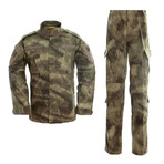 Jacket + Trousers Set // Khaki + Dark Army Green (XL)