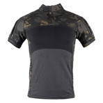 Short Sleeve T-Shirt // Camouflage Print + Black (S)