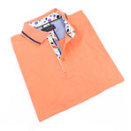 Carmet Stripe Polo // Orange (L)