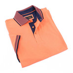 Morro Slim Fit Contrast Polo // Orange (L)