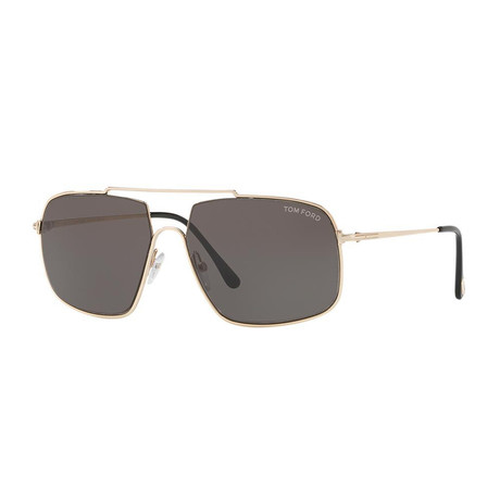 Men's Aiden Sunglasses // Gold + Gray