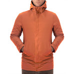 Hooded Windbreaker // Orange (L)