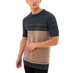 Short Sleeve Sweater T Shirt // Taupe (S)