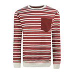Long Sleeve Crewneck Sweater // Deep Red (XS)