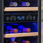 NewAir 15” Wine Fridge // Built-in 29 Bottle Dual Zone Compressor