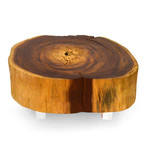 Vinhatico Small Crosscut Coffee Table