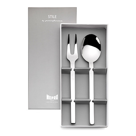 Stile Serving Set // 2 Piece Set // Glossy Stainless