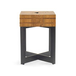 Retalho Teak Wood Stool + Side Table