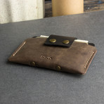 Leather Card Case // Brown