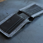 Dual Textured Wallet // Black