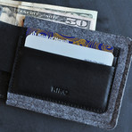 Dual Textured Wallet // Black