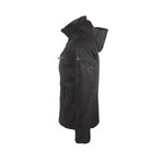 Printed Hooded Weather Proof Jacket // Black (L)