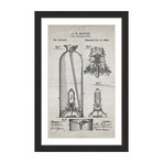 Extinguisher 1880 // Old Paper Framed Painting Print (8"W x 12"H x 1.5"D)