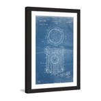 Piston 1949 // Blueprint Framed Painting Print (8"W x 12"H x 1.5"D)
