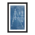 Tripod 1942 // Blueprint Framed Painting Print (8"W x 12"H x 1.5"D)