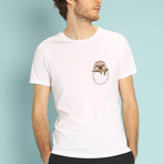Pocket Sloth T-Shirt // White (Small)