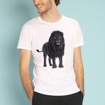 Black Lion T-Shirt // White (Small)