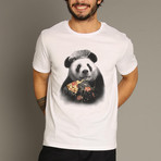 Panda Pizza T-Shirt // White (S)