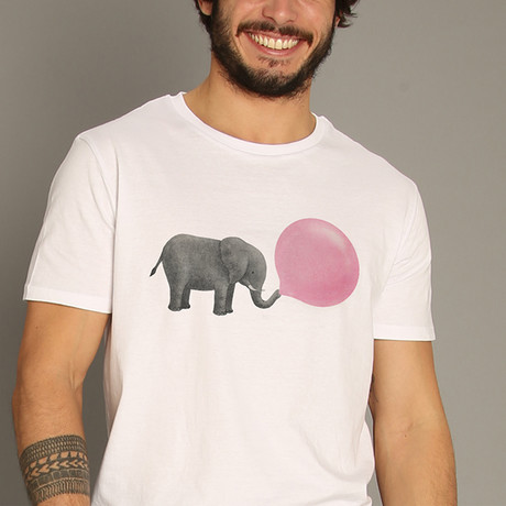 Jumbo Bubble Gum T-Shirt // White (Small)