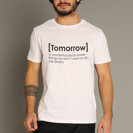 Tomorrow Definition T-Shirt // White (Small)