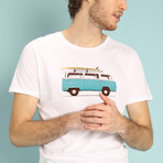 Blue Van T-Shirt // White (Small)