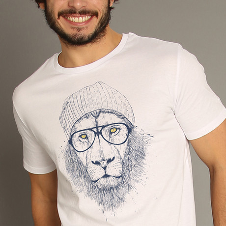 Cool Lion T-Shirt // White (Small)