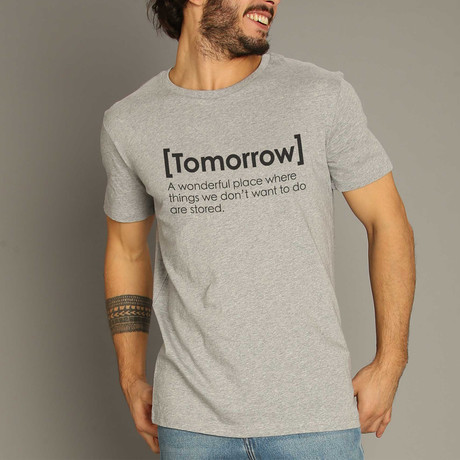 Tomorrow Definition T-Shirt // Gray (S)