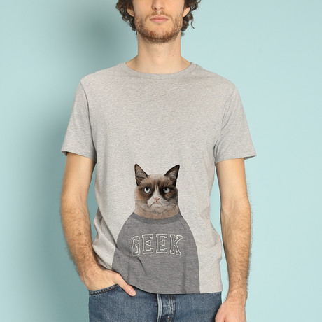 Grumpy Cat T-Shirt // Gray (S)
