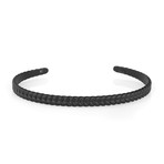 Fish Tail Cuff Bracelet // Black