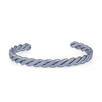 Braided Cuff Bracelet // Blue