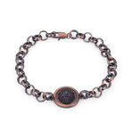 Chain Link Charm Bracelet // Black