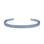 Fish Tail Cuff Bracelet // Blue