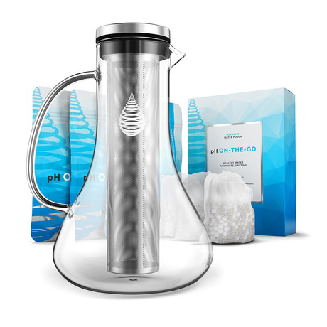 pH REPLENISH // Glass Water Pitcher + 3 Filters