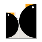 Quadrant Penguins (14"W x 16"H x 0.45"D)