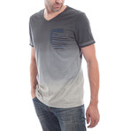 V-Neck Pocket T-Shirt // Gray (S)