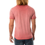 T-Shirt Henley // Red (L)