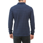 Long Sleeve Rugby Polo // Blue (M)