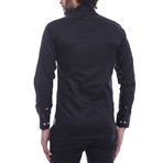 Crested Slim-Fit Shirt // Black (XL)