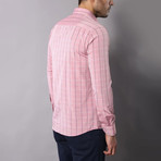Plaid Slim-Fit Shirt // Pink (L)
