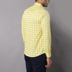 Plaid Slim-Fit Shirt // Yellow (XL)