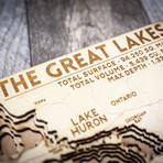 The Great Lakes (7"W x 10"H x 1.5"D)