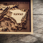 Hawaiian Islands (8"W x 15"H x 1.5"D)