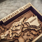 Hawaiian Islands (8"W x 15"H x 1.5"D)