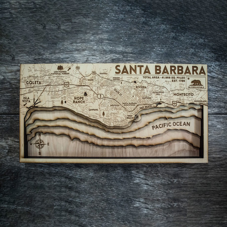 Santa Barbara (8"W x 15"H x 1.5"D)