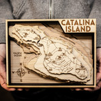 Catalina Island (6"W x 8"H x 1.5"D)