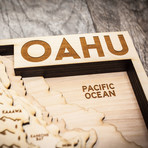Oahu (8"W x 10"H x 1.5"D)