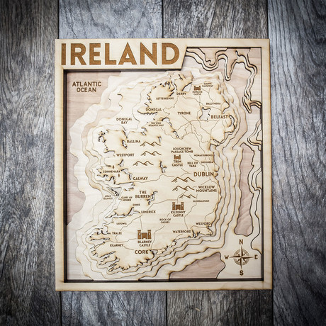 Ireland (8"W x 10"H x 1.5"D)